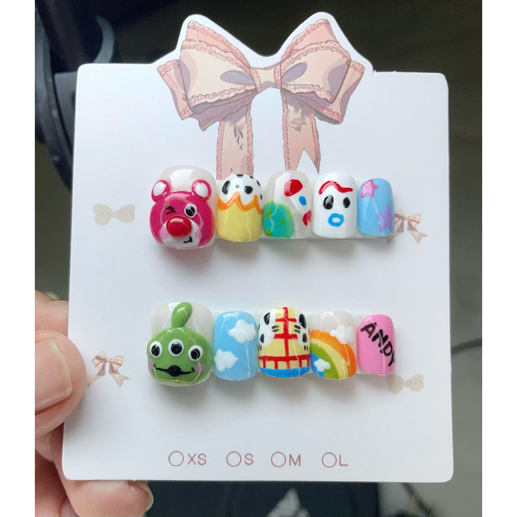 เล็บปลอมงานปั้น ลายน่ารักๆ