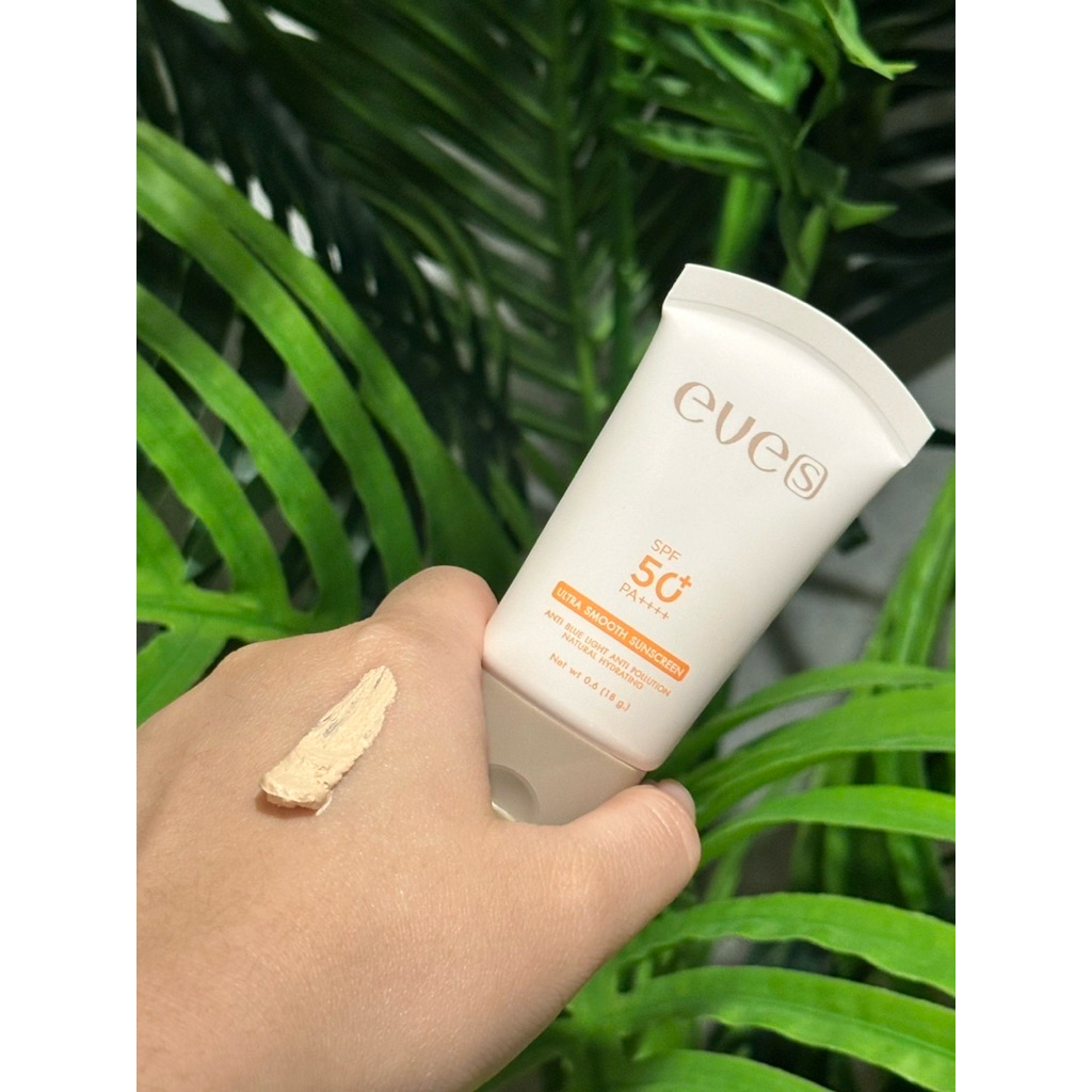[NEW] EVES กันแดดหน้าเนียน(สูตรใหม่) - เนื้อสมูท เกลี่ยง่าย ป้องกันผิวจากแสงแดด คนท้องใช้ได้ - รูปที่ 5