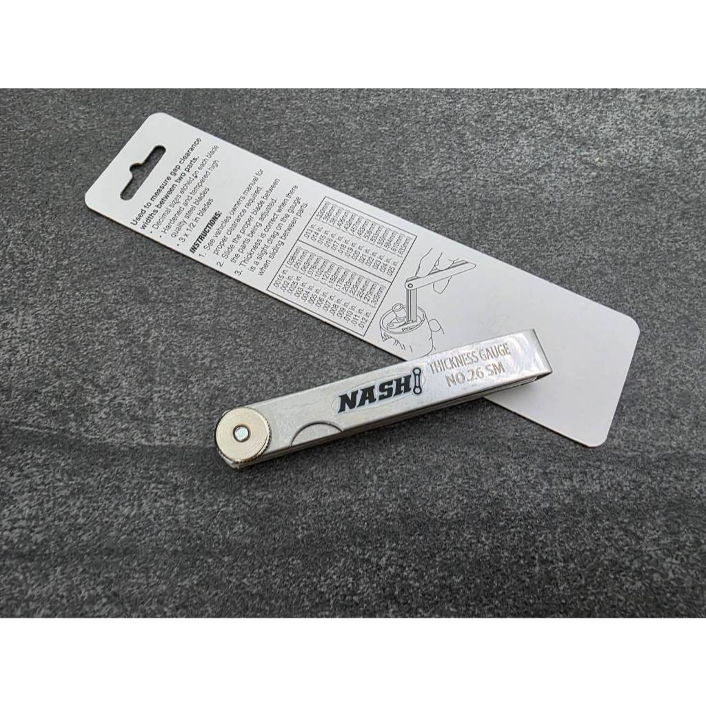 NASHI ฟิลเลอร์เกรด 26 ใบ ฟิลเลอร์เกจ งานปั๊มลงใบ ไม่ลอก ไม่หลุด พร้อมส่ง