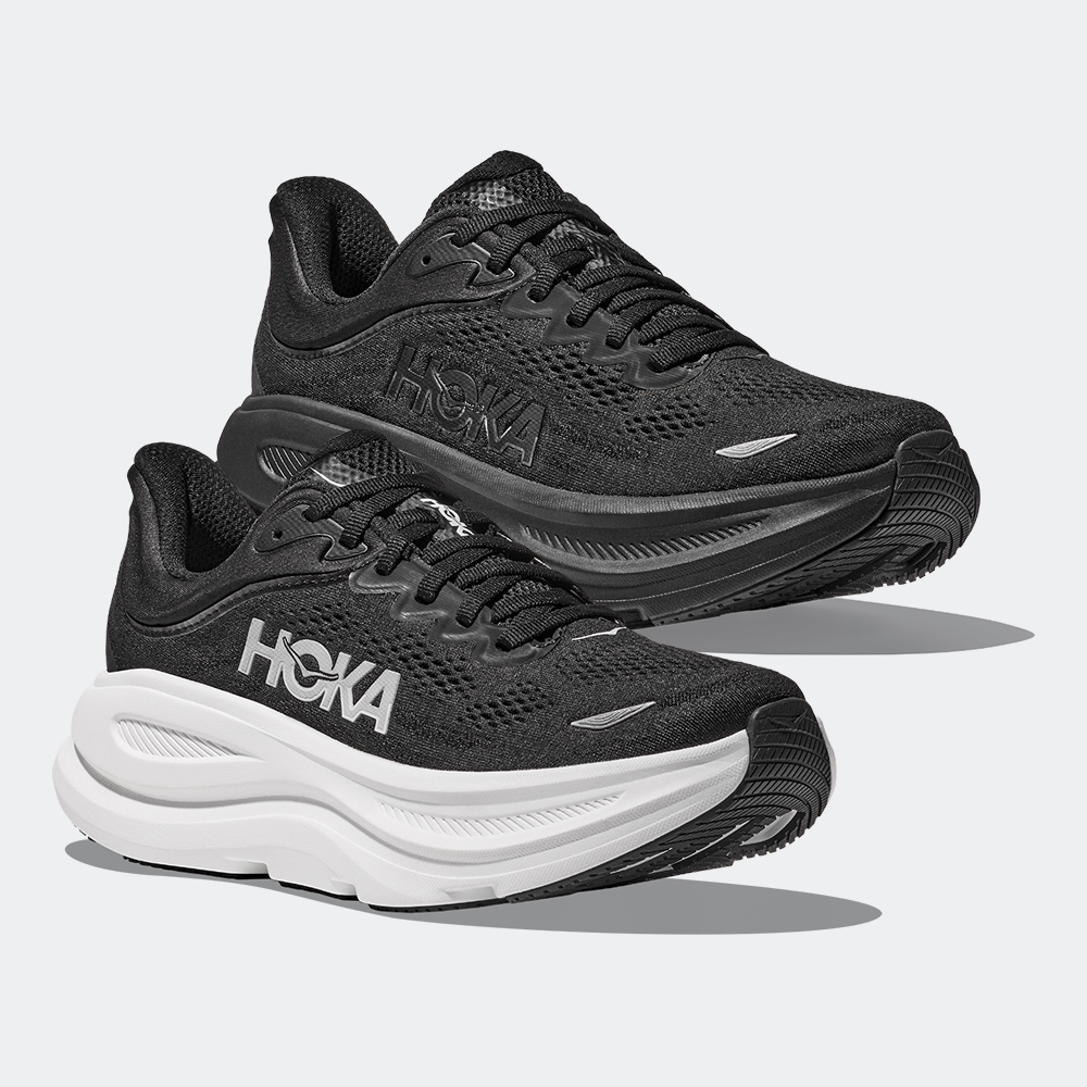 HOKA รองเท้าวิ่ง ผู้ชาย รุ่นBONDI 9 WIDE / 1162013 (ดำ,ดำขาว)