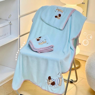 พร้อมส่ง ชุดผ้าขนหนู 3 ชิ้น ลายน้องหมาน่ารัก ✨