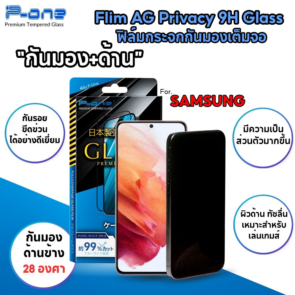 [🇯🇵ญี่ปุ่นดี] ฟิล์มกระจก เต็มจอ กันเสือกด้าน samsung a07 a17 a06 a56 a16 a55 5g a05s a15 a17 lte