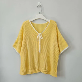 A2เสื้อไหมพรมคอวี อก40-54ผ้านิ่มใส่สบาย