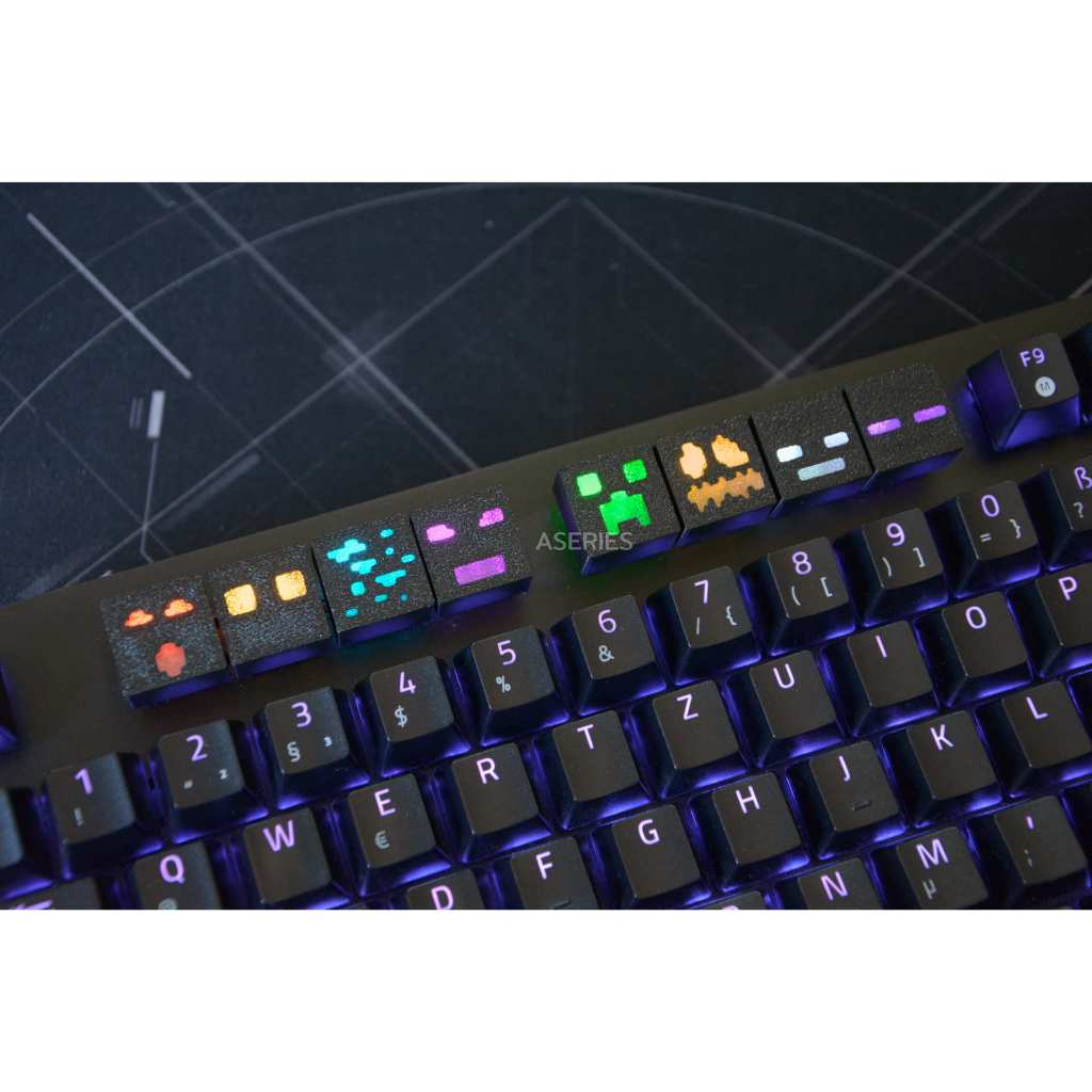 คีย์แคป⛏Minecraft Keycaps โปร่งแสง มายคราฟ Switch Keyboard พร้อมส่ง🇹🇭 - รูปที่ 3
