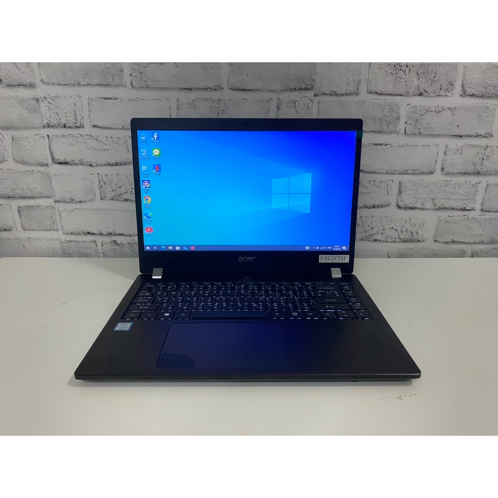 โน๊ตบุ๊คมือสอง Acer TravelMateI X3410/I5 Gen8/แรม 8gb/SSD 128gb/HHD 500gb/คีย์บอร์ดมีไฟ/แบตใหม่/สินค