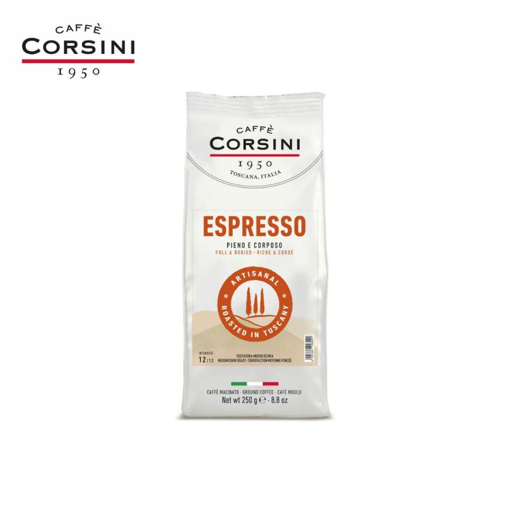 Espresso | Arabica and Robusta blend | Ground coffee 250g | Corsino Corsini