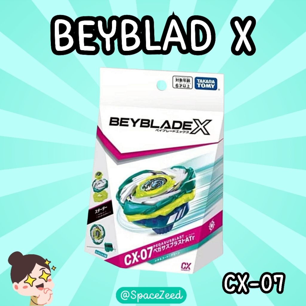 [ของแท้พร้อมส่ง] Takara Tomy Beyblad X : CX-07 Stater Pegasus Blast ATr