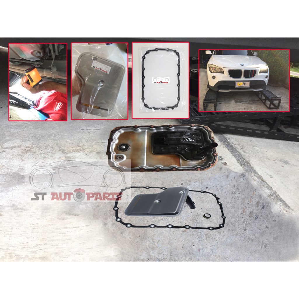 กรองน้ำมันเกียร์ออโต้+ปะเก็นอ่างเกียร์ BMW X1 E84 N46N E90  E91 E92