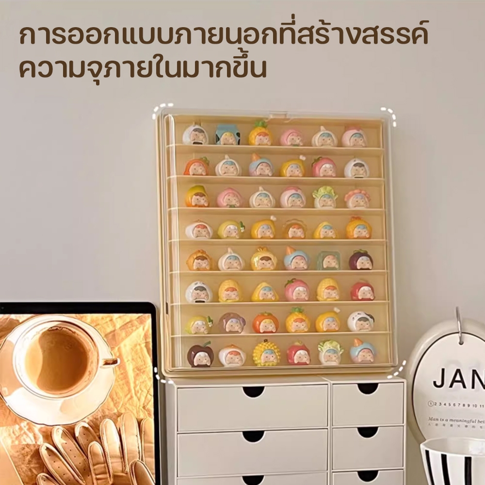 ล่องใส่โมเดล กล่องติดผนัง กล่องใส่ตุ๊กตาโชว์ พลาสติกอย่างดี กันฝุ่นกันความชื้น การออกแบบที่ปิด ทำความสะอาดง่าย - รูปที่ 7