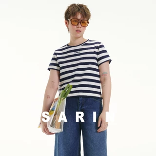 Sarin Picnics Tee club เสื้อยืด ตัวสั้น