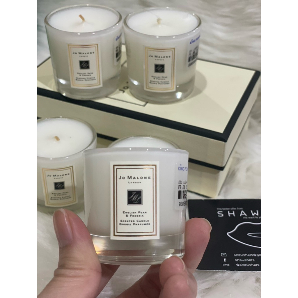 ป้าย kingpower Jo Malone Candle เทียนหอมโจมาโลน กลิ่น English pear (ไม่มีกล่องให้นะคะ)
