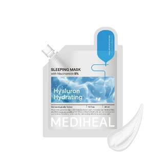 MEDIHEAL HYALURON HYDRATING SLEEPING MASK 20ml.[เมดิฮีล ไฮยาลูรอน ไฮเดรทติ้ง สลีปปิ้ง มาสก์]