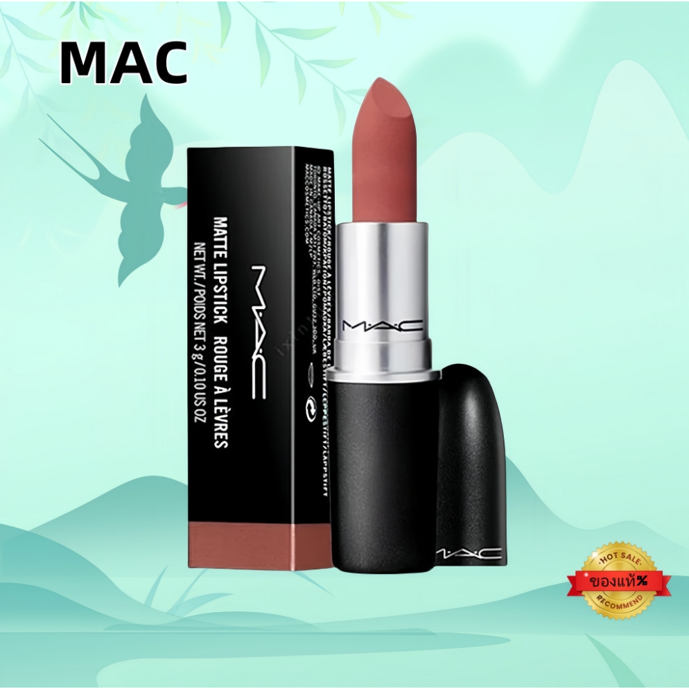 【5 สีให้เลือก】 MAC Powder Kiss Lipstick 3g 108/707 /602/662/642