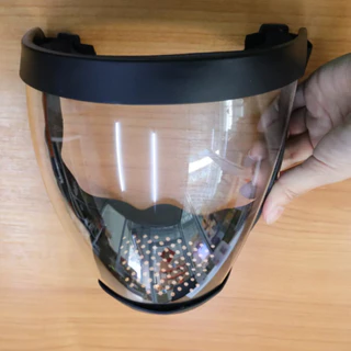 หน้ากาก face shield แบบรัดหัว เฟสชิวหน้ากากใส หน้ากากป้องกัน PC โพลีคาร์บอเนต กีฬาปั่นจักรยานเฟรชชิวหน้า หน้ากากกันน้ำลา