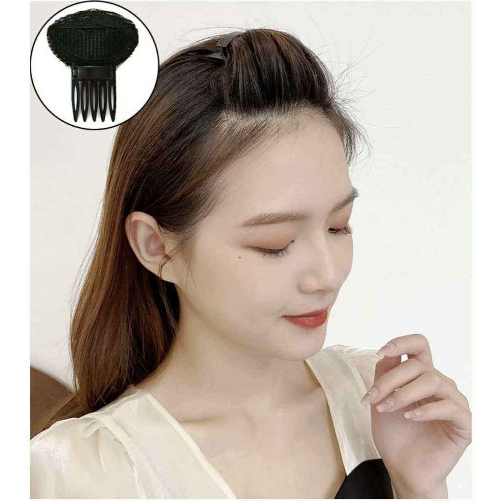 ฟองน้ำเสริมผม สีดำ ที่รองผม เพิ่มวอลลุ่มผม กิ๊บฟองน้ำรองผม หมอนรองผม หมอนเสริมผม พร้อมส่งจากไทย - รูปที่ 7