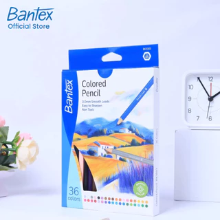 [ฟรีกบเหลา] Bantex สีไม้ ดินสอสี แท่งยาว 12/24/36 สี ระบายลื่น เฉดสีธรรมชาติ สวยสมจริง Color pencil