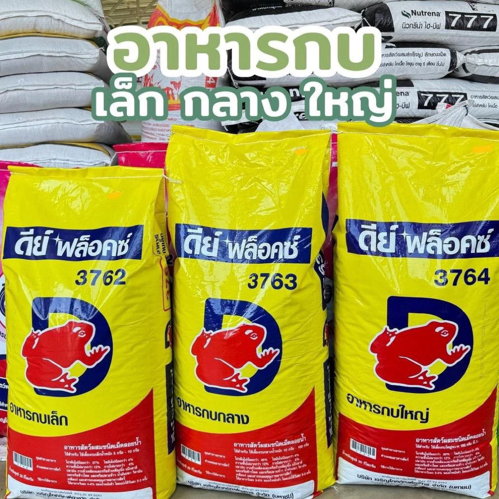 [ ขนาด 20 กก. ] ดีย์ฟล็อกซ์ อาหารกบเล็ก กลาง ใหญ่ ยกกระสอบ
