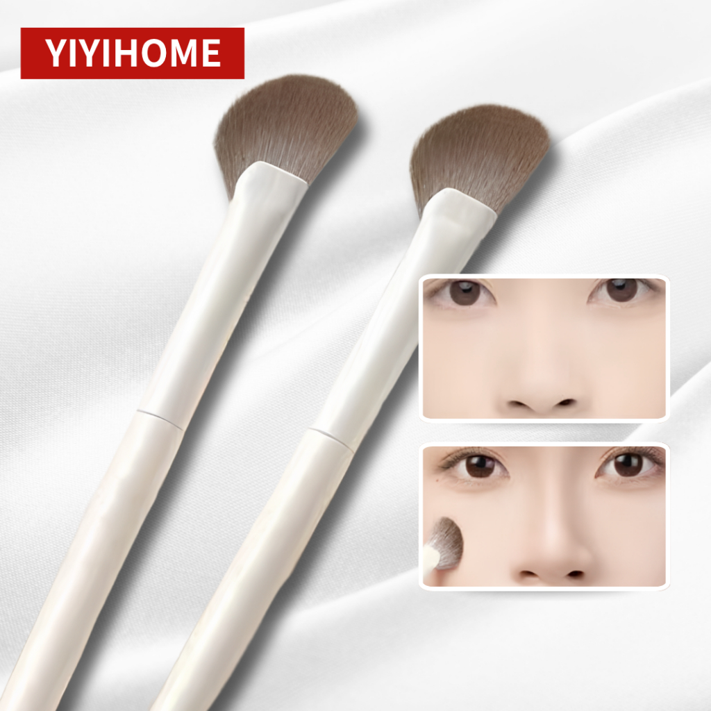 YIYIHOME แปรงแต่งหน้า แปรงคอนทัวร์จมูก ครึ่งวงกลม ปัดไฮไลท์ เฉดดิ้ง ขนนุ่ม ใช้งานง่าย ไม่บาดผิว