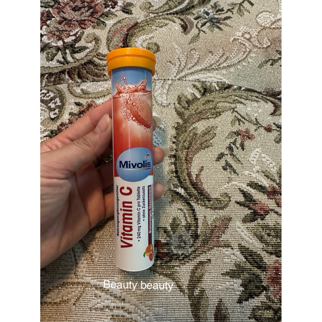 DM Mivolis Vitamin C วิตามิน เม็ดฟู่ ฝาส้ม 20 เม็ด