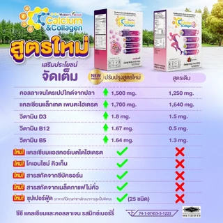 12 กล่อง CC Calcium & Collagen Mixed Berry ซีซี แคลเซียม คอลาเจน มิกซ์เบอร์รี่ ดูแลผิว กระดูก ข้อต่อ