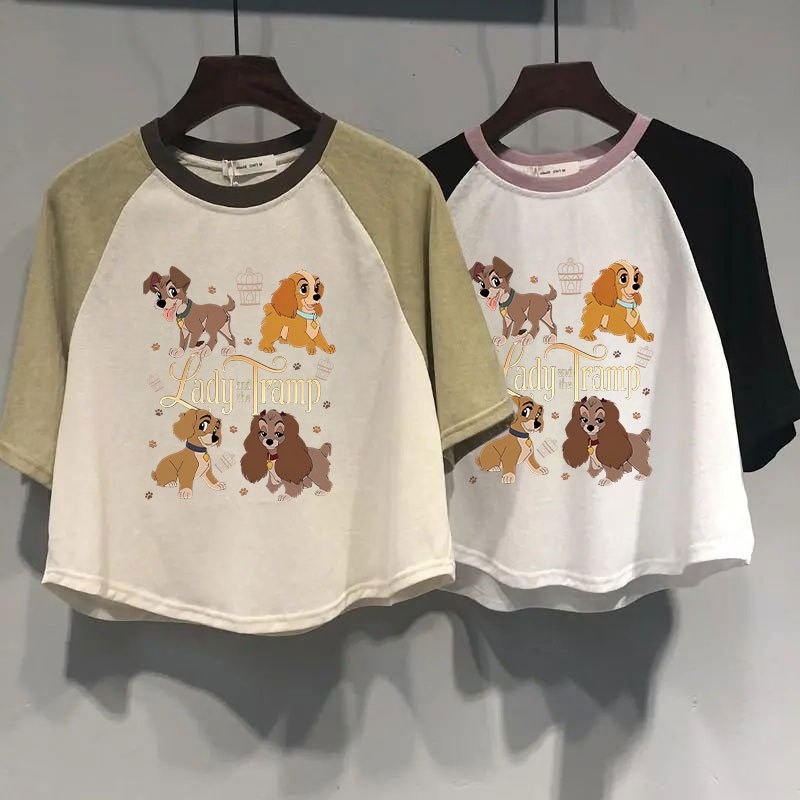 เสื้อครอปน่ารักสไตล์เกาหลี oversize เสื้อผ้าสาวอวบอ้วนไซส์ใหญ่ เสื้อยืดลายการ์ตูนสวยๆผู้หญิงแฟชั่นกําลังฮิตใหม่ล่าสุด – โปรปัง
