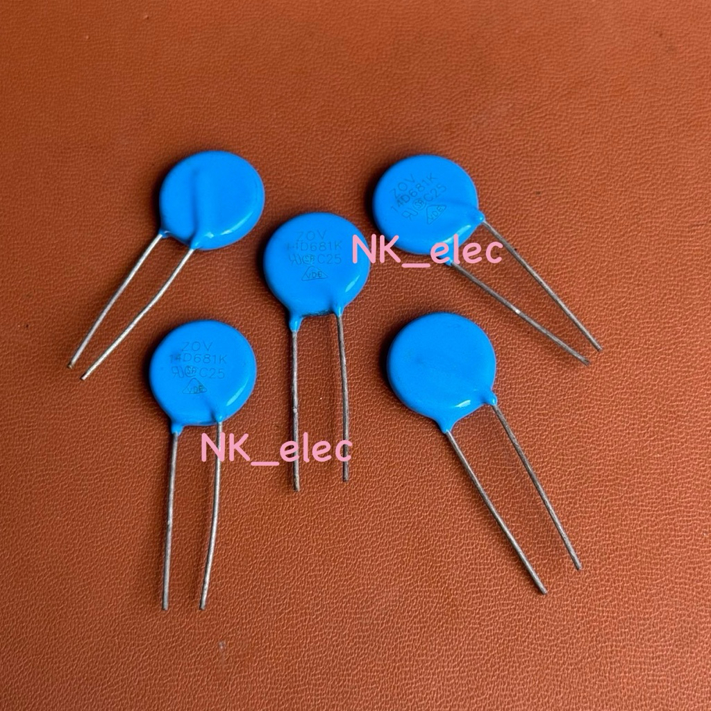 VARISTOR วาริเตอร์ 14D221K 14D391K 14D431K 14D471K 14D681K 14D821K แพ็คละ 5 ตัว มีสินค้าพร้อมส่งในไท