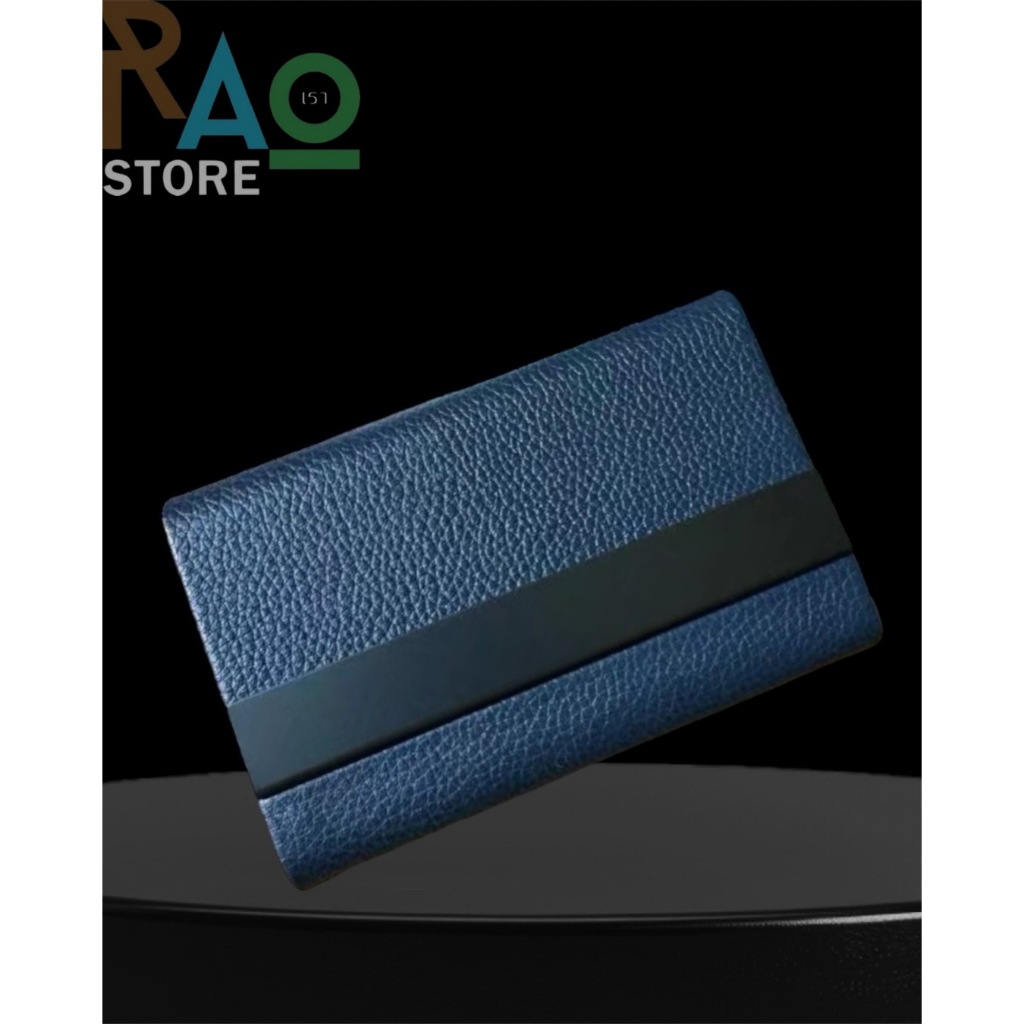 RAO Store กล่องใส่นามบัตร บัตรเครดิต ที่ใส่นามบัตรสแตนเลส + หนังแท้ กระเป๋าใส่นามบัตรพกพา Business Card Holder ราคา ถูกที่สุด ดีลบีเคเค แกลเลอรีภาพที่ 8