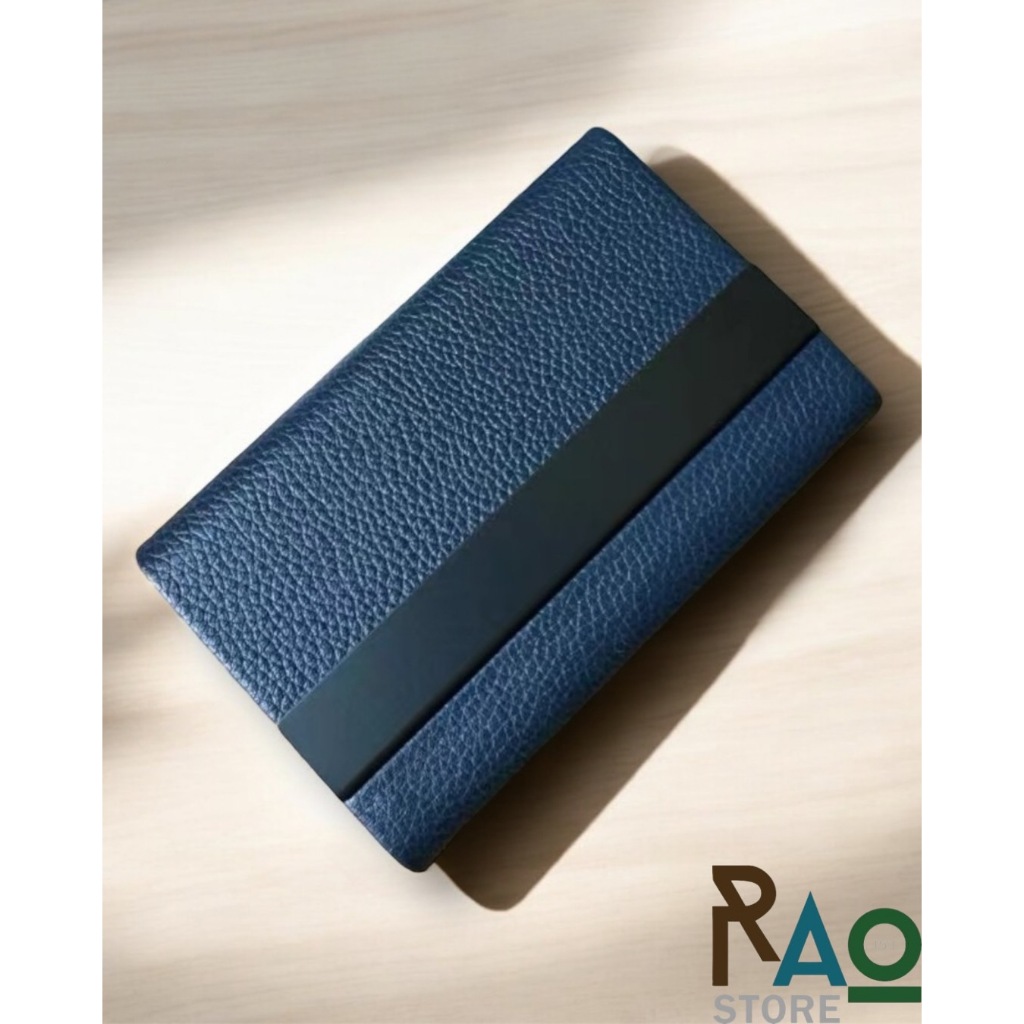 RAO Store กล่องใส่นามบัตร บัตรเครดิต ที่ใส่นามบัตรสแตนเลส + หนังแท้ กระเป๋าใส่นามบัตรพกพา Business Card Holder ราคา ถูกที่สุด ดีลบีเคเค แกลเลอรีภาพที่ 4