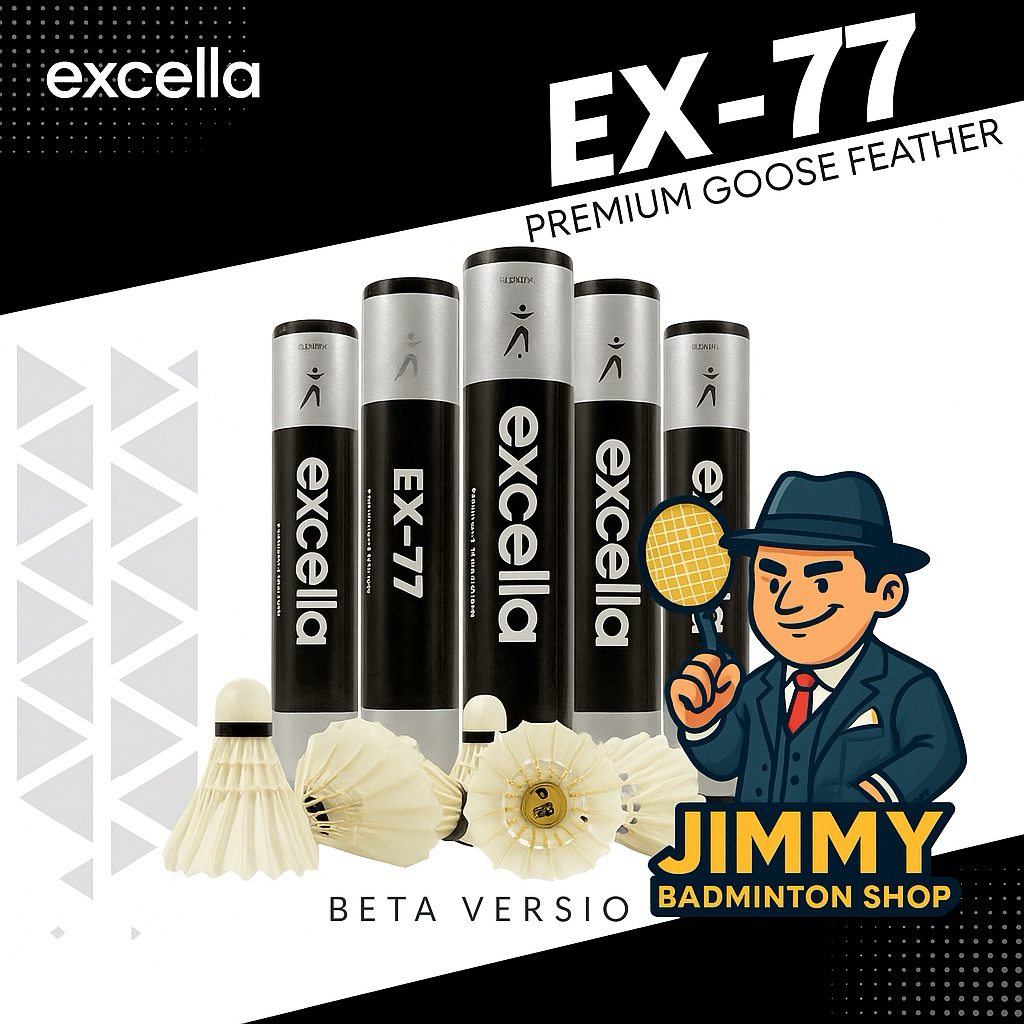 ลูกแบดมินตัน EXCELLA EX-77 V.2 ขนห่านพรีเมี่ยม ตัวจบ