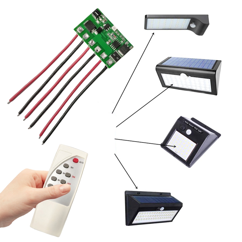 วงจรควบคุมเปิดปิดไฟอัตโนมัติ 3.2V-28V/10A ควบคุมพลังงานแสงอาทิตย์ พร้อมรีโมท - รูปที่ 4