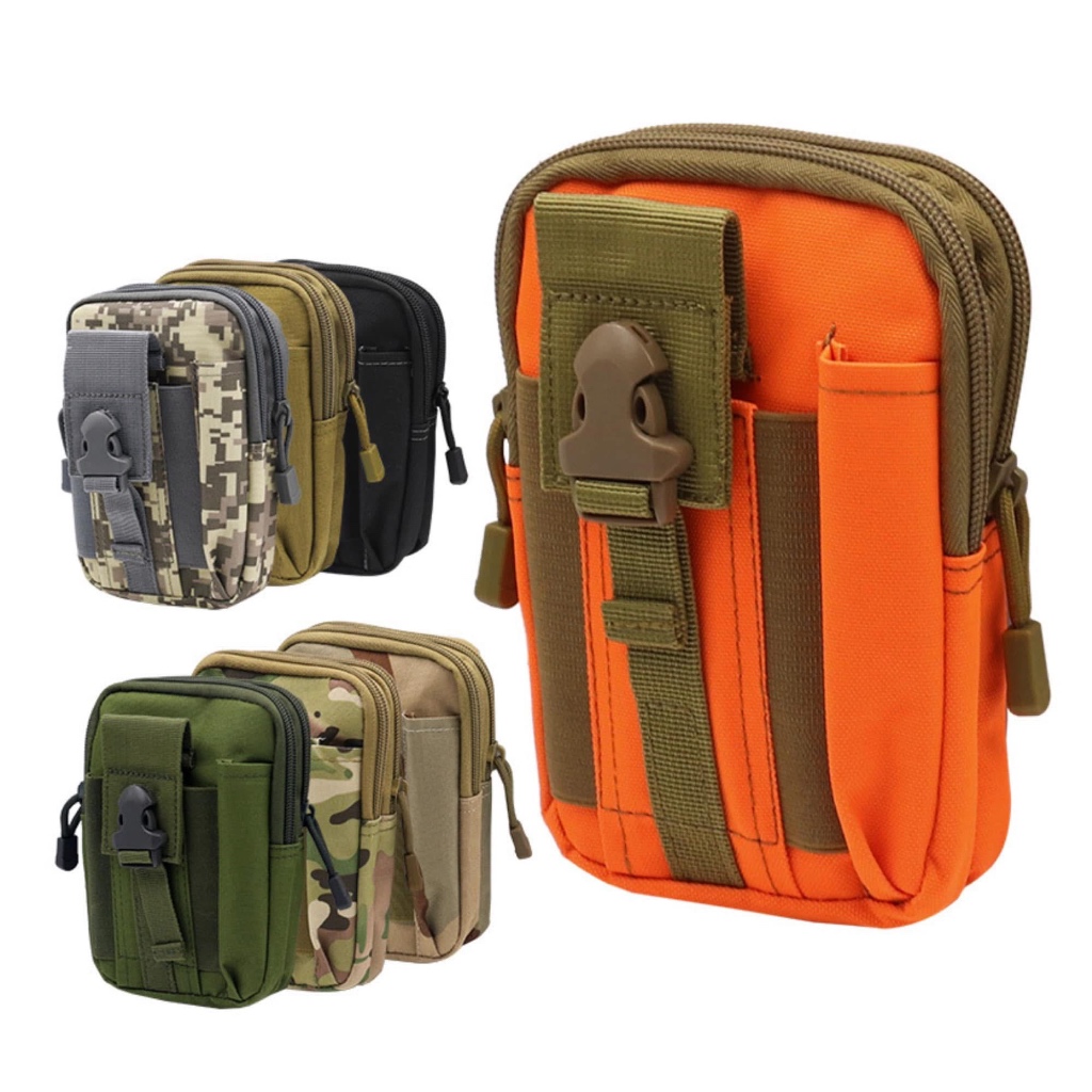 กระเป๋าเอนกประสงค์พกพา Outdoor Tactical Pouch กันน้ำ ทนทาน ใส่มือถือ อุปกรณ์เดินป่า ขี่จักรยาน วิ่ง ออกทริป