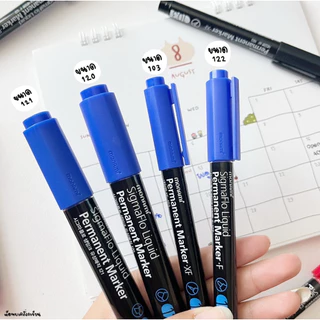 ปากกามาร์คเกอร์ MONAMI หัวกลม หัวตัด PERMANENT MARKER F-103 F-120 F-121 F-122