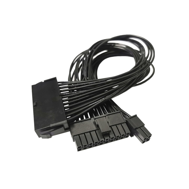 สายไฟ 24pin to 20+4 pin Mainborad สีดำ สายแปลง 24pin to 20pin