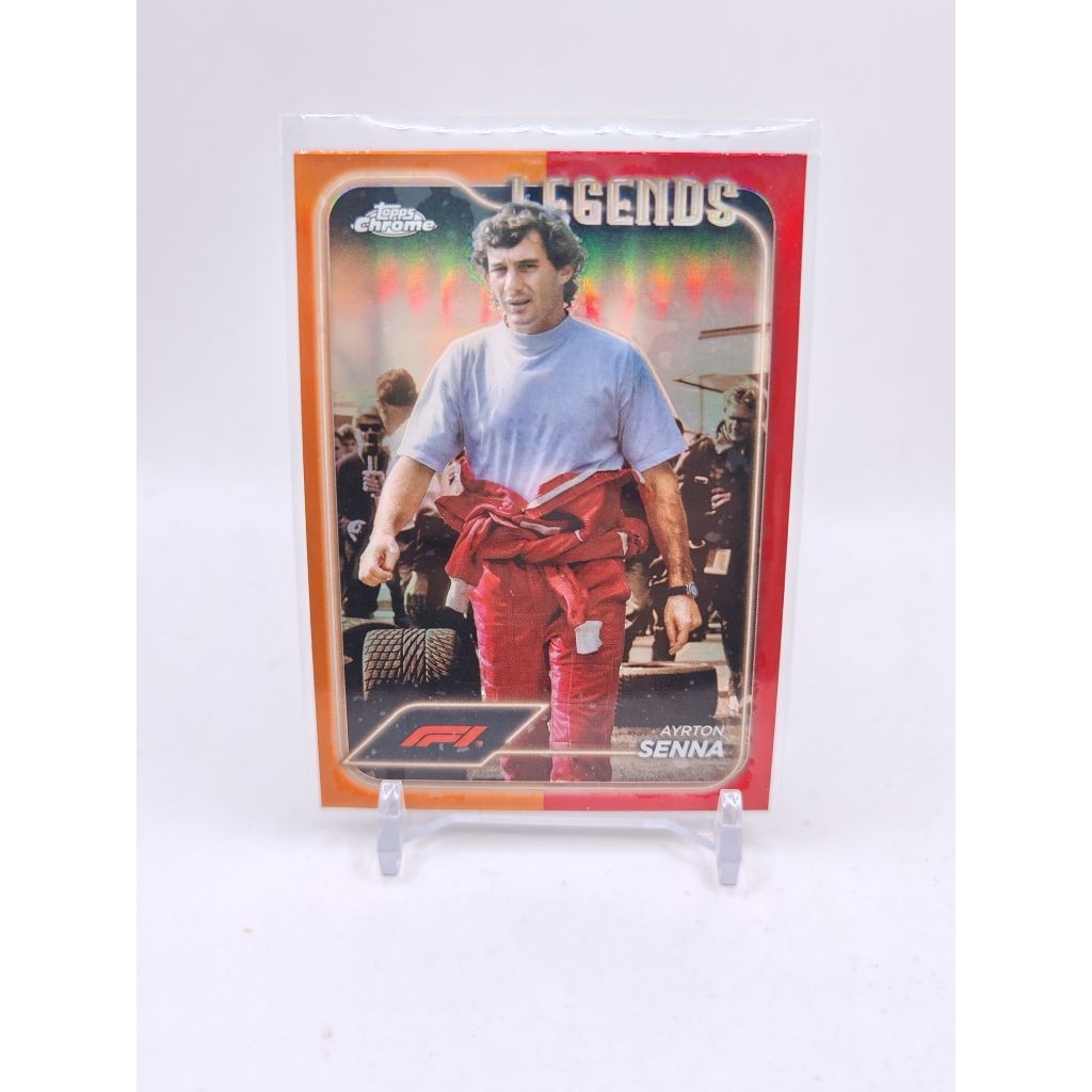 การ์ด f1 topps chrome 2024 ayrton senna