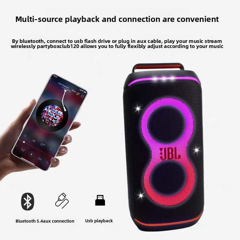 JBL Partybox Club 120 ลำโพงปาร์ตี้บลูทูธ มี AI Sound Boost วิเคราะห์เสียงแบบเรียลไทม์