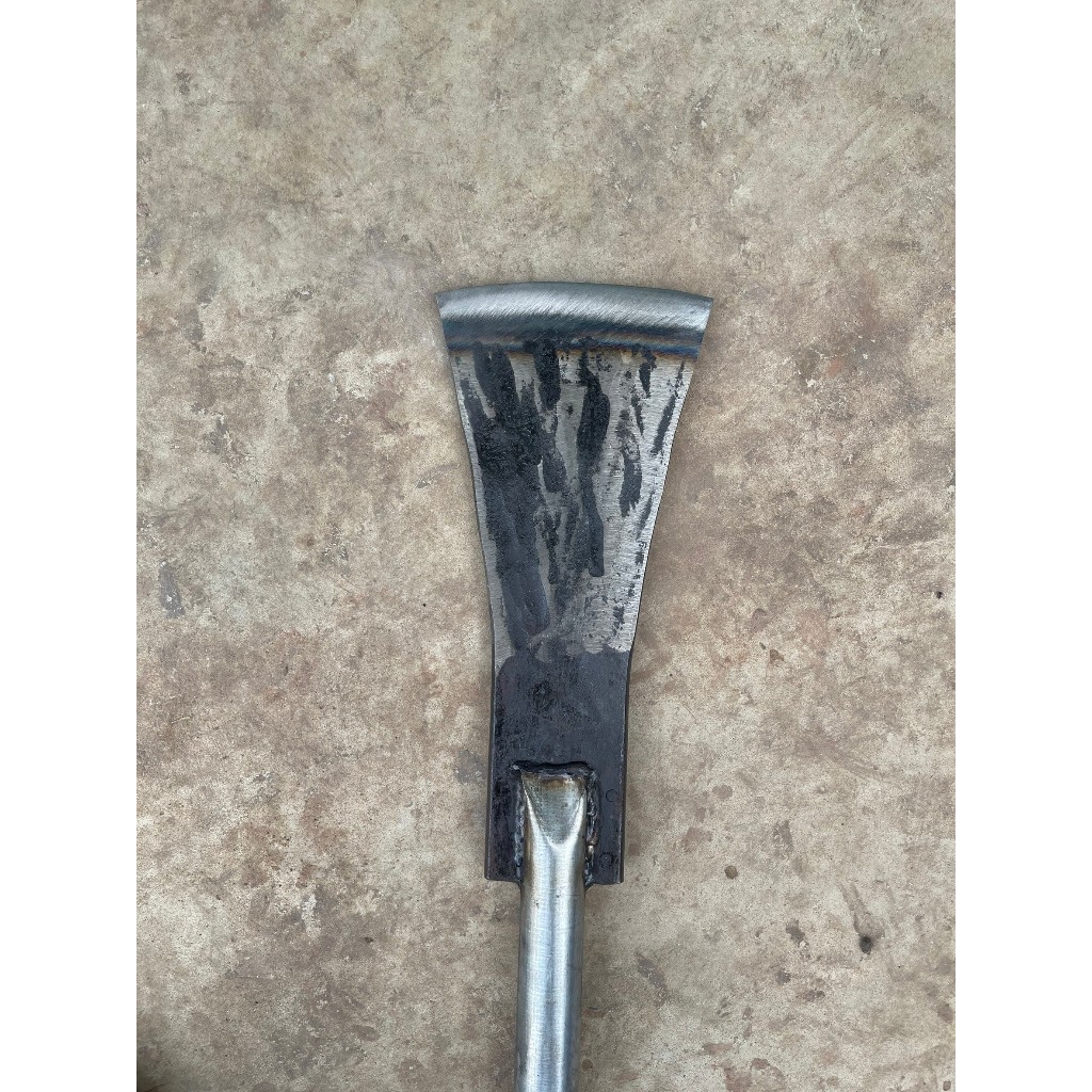 เสียมแทงปาล์ม เสียมด้ามเหล็ก  ด้ามเหล็กยาว 140 cm น้ำหนักประมาณ 1.9kg ผลิตจากเหล็กคุณภาพ - รูปที่ 6