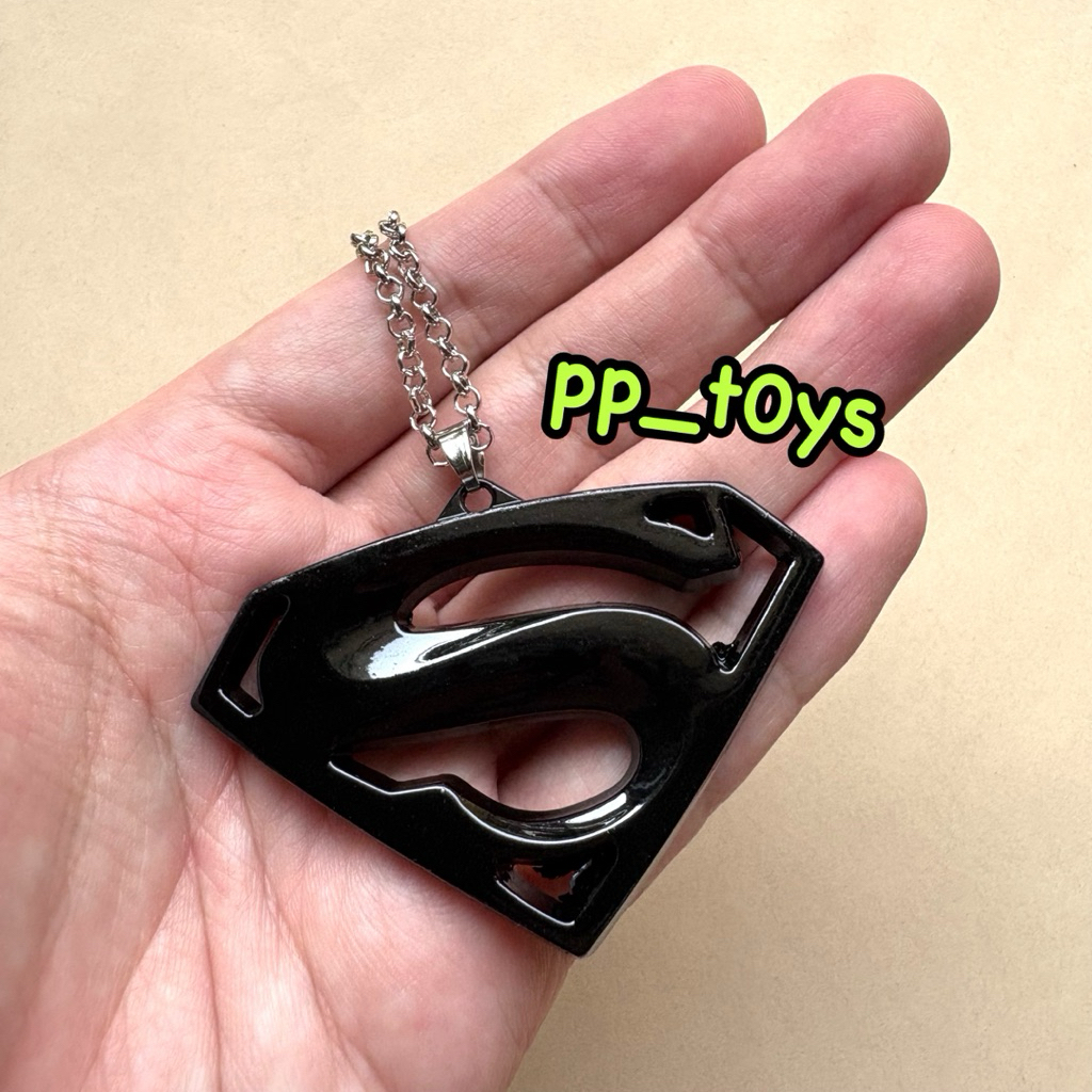 Black Superman DC Amulet Necklace สร้อยคอซุปเปอร์แมน Justice League necklace
