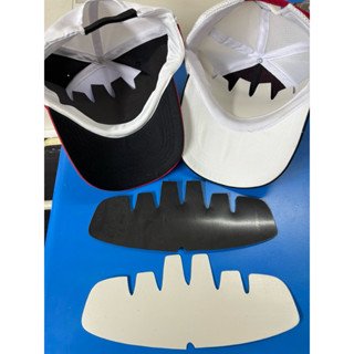 ดันทรงหมวกแก็ป เนื้อพราสติก PE สีขาวขุ่น สีดำ แบบกระดาษแขงเร…