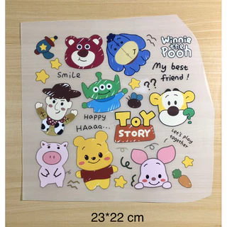 A16*สติ๊กเกอร์การ์ตูนขนาดใหญ่ สติ๊กเกอร์ตัวหนังสือโลโก้รีดร้อนติดเสื้อ อาร์มติดเสื้อ ติดกระเป๋า ติดผ้าได้หลายชนิด