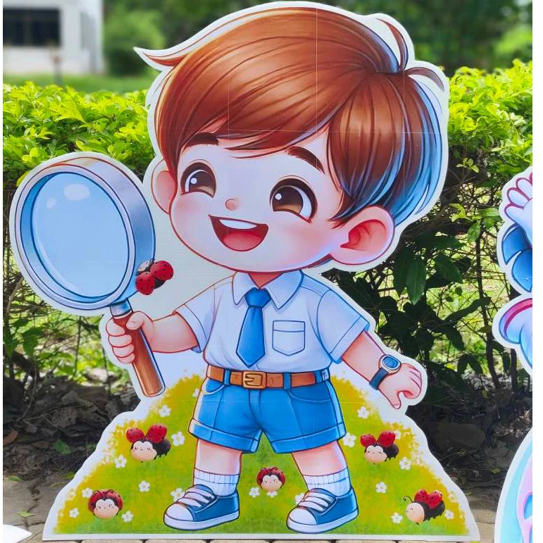 สแตนดี้ การ์ตูนวันวิทยาศาสตร์ (ใช้ตกแต่งงานวันวิทยาศาสตร์) ขนาดใหญ่ พร้อมใช้งานได้เลย