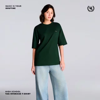 Highschool Basic Collection : Routine Tag Oversize Tee เสื้อยืดโอเวอร์ไซส์แท็ก - TPB06390