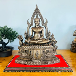 พระพุทธชินราช แร่เหล็กน้ำพี้ หน้าตัก 5 นิ้วฐาน 9 นิ้วสูง 12 นิ้ว
