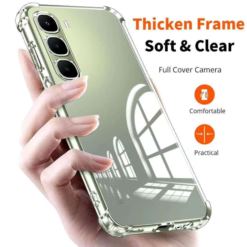 Infinix Hot 70/Infinix Hot 60 5G/Infinix Hot 60iเคสTPUใสกันกระแทกแบบคลุมกล้องInfinix Hot 60 Pro/Infi