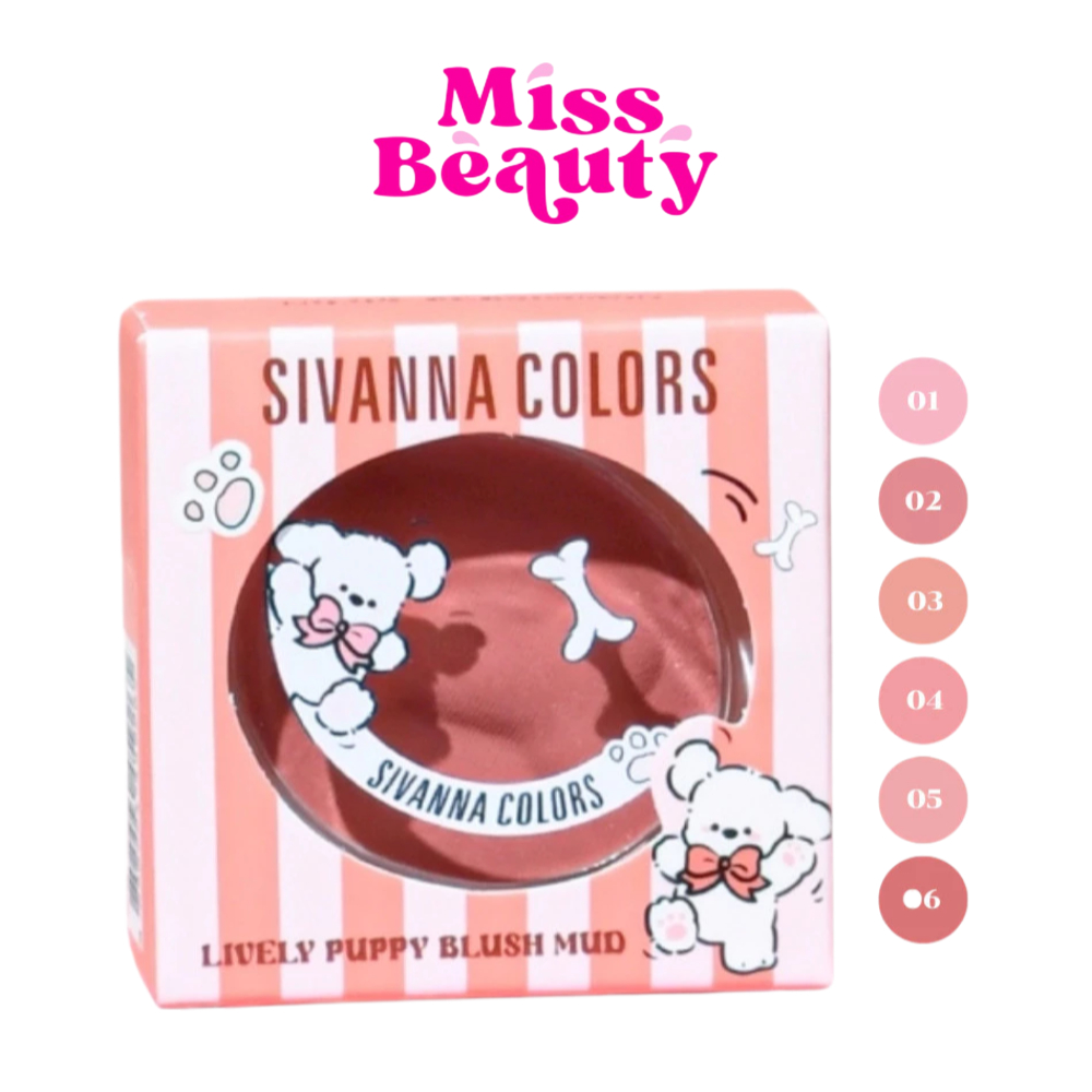HF577 Sivanna Colors Lively puppy blush mud ซีเวนน่า คัลเลอร์ส ไลฟ์ลี่ พัพพี บลัช มัด 3.5 กรัม