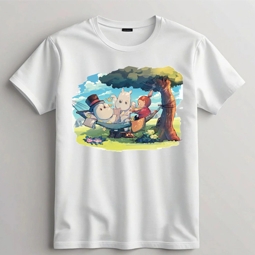 ตัวรีดการ์ตูนสีขาว การ์ตูนมูมิน  สติกเกอร์รีดติดเสื้อ fตัวรีดการ์ตูนขนาดใหญ่ - รูปที่ 2