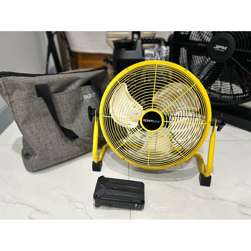 [มือสอง] พัดลม Bonitaire 12 นิ้ว พร้อมแบตเตอรี่และกระเป๋า