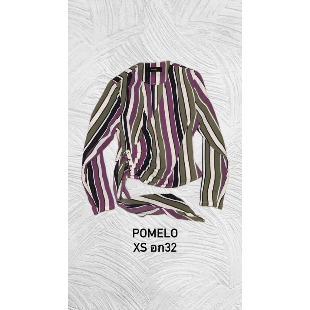 💜 POMELO เสื้อแขนยาวลายทาง 💜
