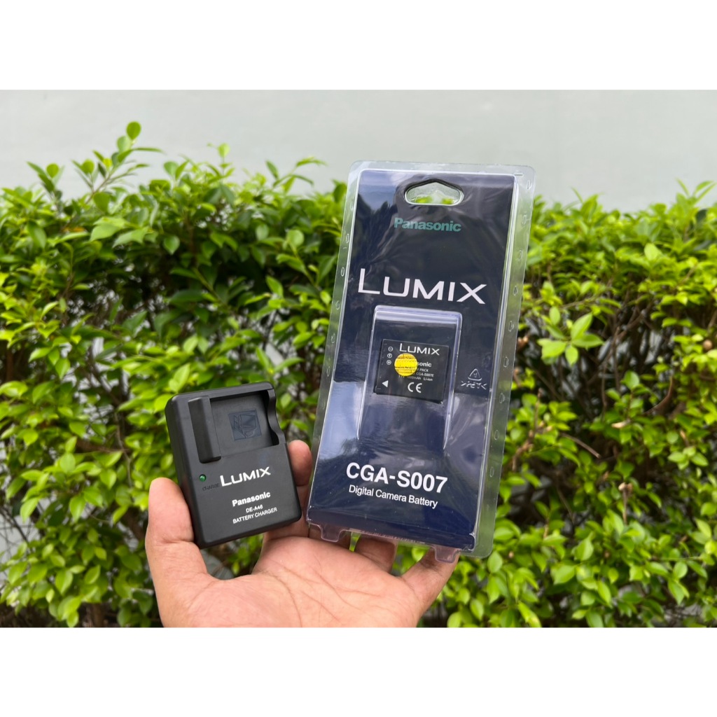 แบเตอรี่กล้องและแท่นชาร์จ Panasonic CGA-S007 CGA-S007A CGA-S007A/1B CGA-S007E CGR-S007 DMW-BCC10 DMW