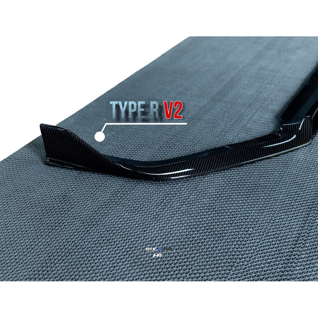 ลิ้นหน้า สำหรับกันชนหน้า Type R V2 for Civic FE