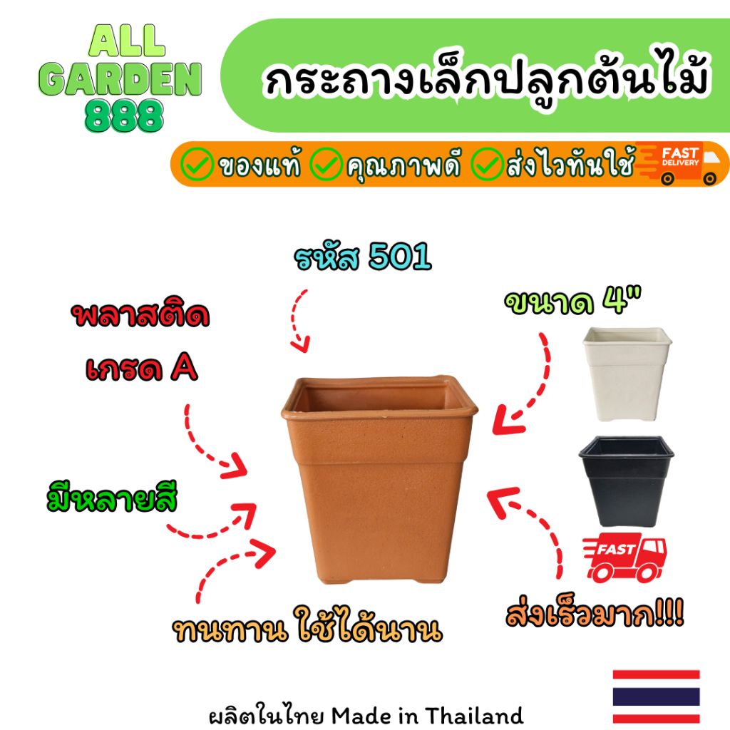 กระถางต้นไม้เล็ก กระถางพลาสติก สไตล์มินิมอล/โมเดิร์น กระถางกระบองเพชร กระถางแคคตัส กระถางเพาะปลูก ราคา ถูกที่สุด ดีลบีเคเค แกลเลอรีภาพที่ 3